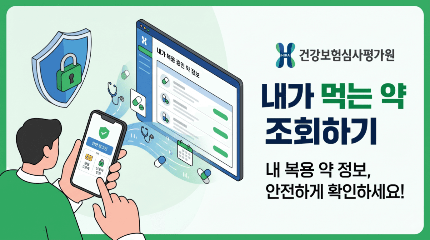 건강보험심사평가원 — 내가 먹는 약 조회하기
