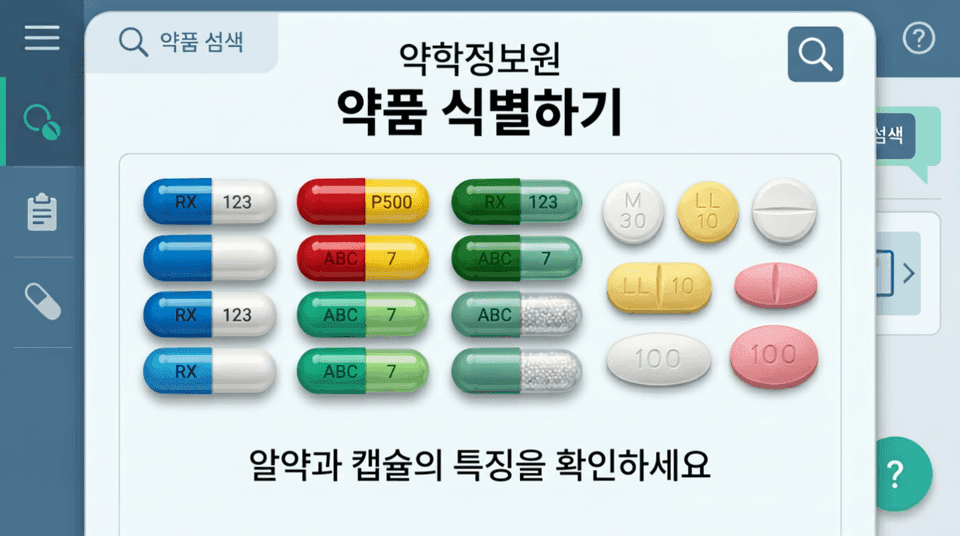 약학정보원 — 약품 식별