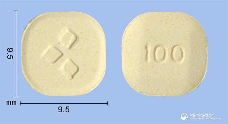 라믹탈정 100mg