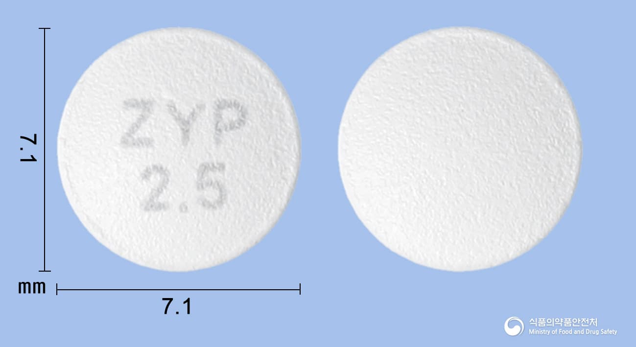 자이프렉사정 2.5mg